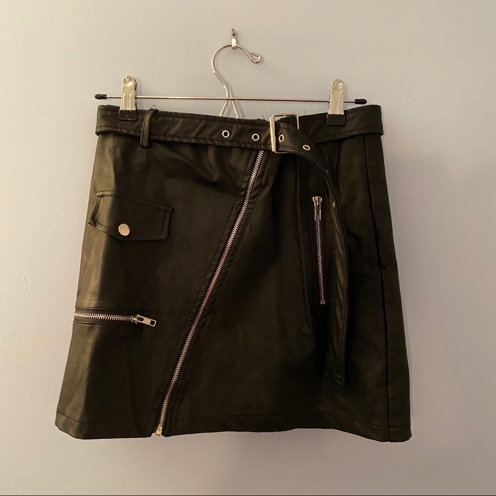 LF Black Leather Mini Skirt Size Small